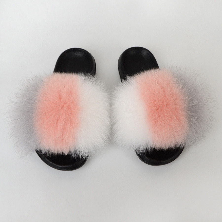 Fashion Fur Slippers Wholesale Home Fur Slippers for Women