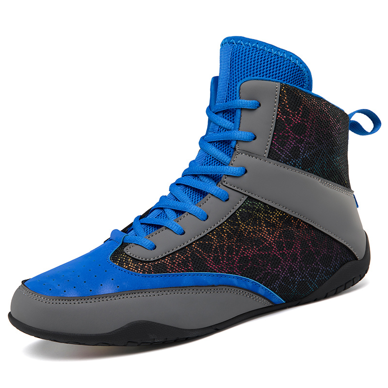 High Top Boxing Shoes Men Professional Wrestling Fighting Training Shoes