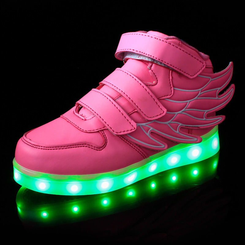 New Fashion LED Lights Shoes Sports Walking Shoes for Kids