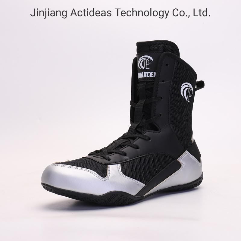 Wholesale Custom Breathable Leather Men Boxing Shoes Price