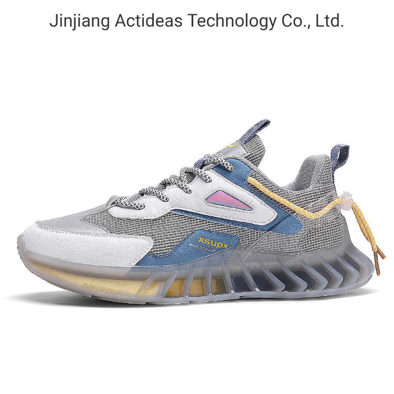 2021 China Factory Fashion Lace-up Non-Slip Mens Sports Sneaker Shoes