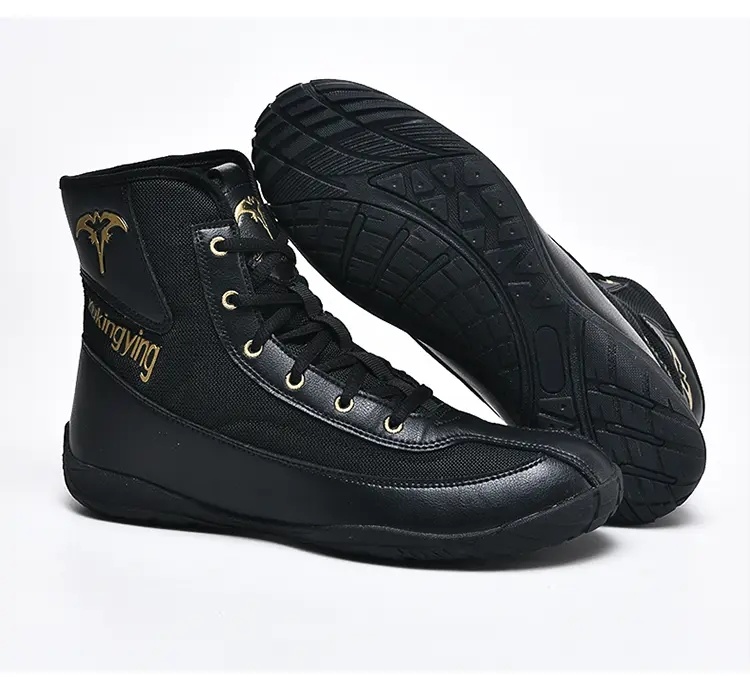 China Professional Breathable Non-Slip Men Wrestling Fighting Boxing Shoes