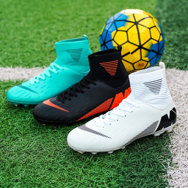 Factory Men Cleats Football Boots High Top Soccer Boots Sneakers