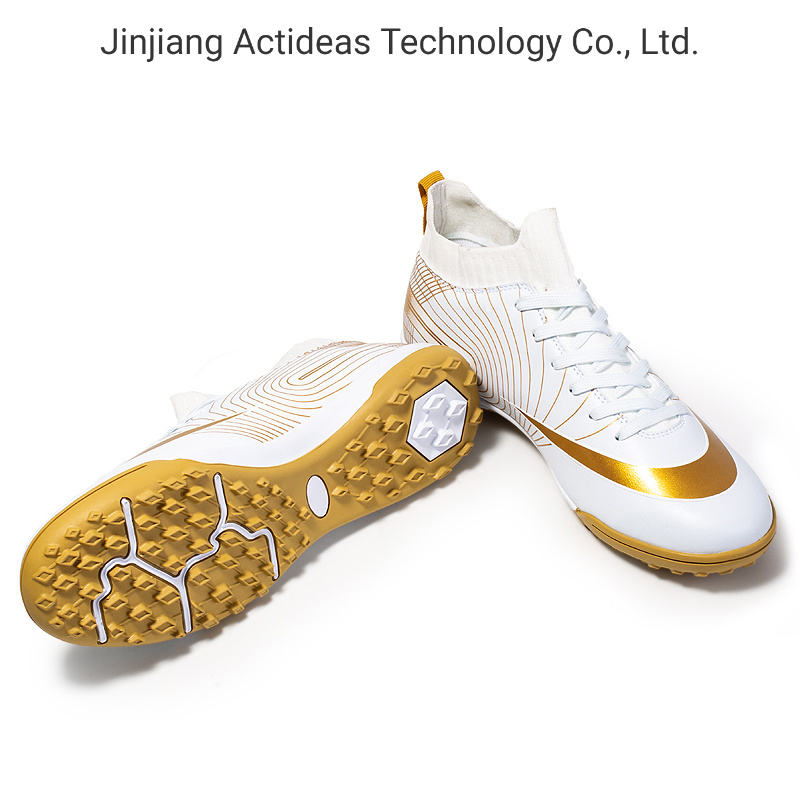 High Quality Fashion Women Shoes Knitted Upper Soccer Shoes