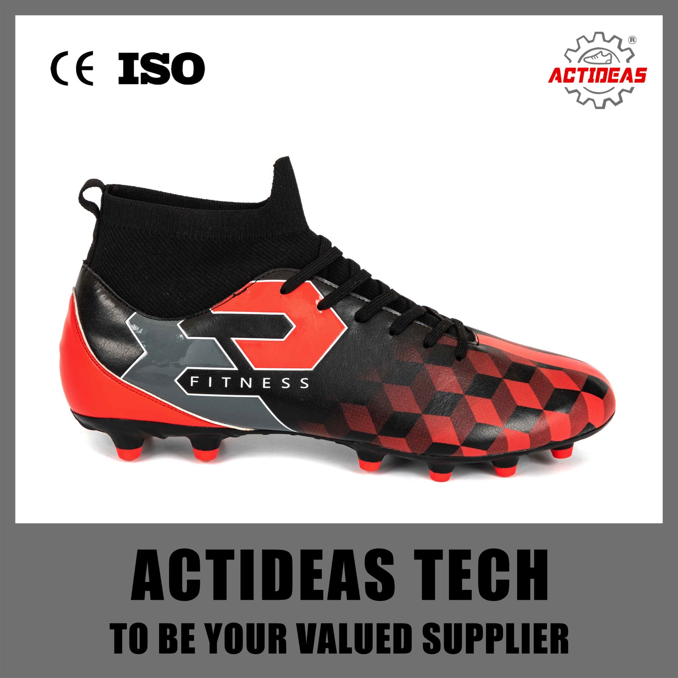 Factory Fashion Customize Brand Outdoor Soccer Shoes Football Shoes