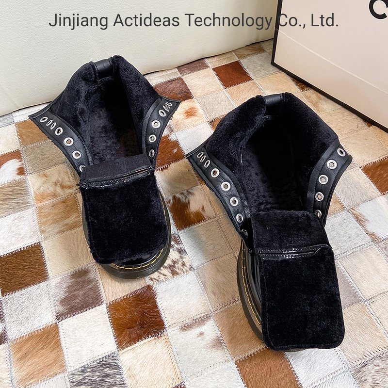 Custom Leather Waterproof Wear-Resist Rubber Outsole Men Boots