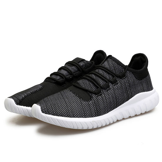 2019 Fashion New Designs Excellent European Style Fly Knitted Mesh Men′s Sport Shoes Fancy Mens Shoes