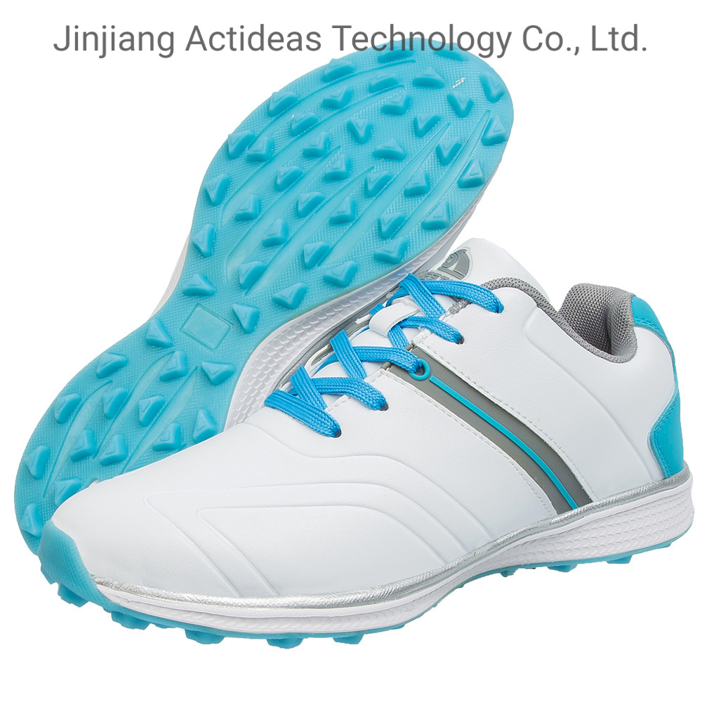 Athletic Footwear Waterproof Fashion Rubber Leather Golf Shoes for Men