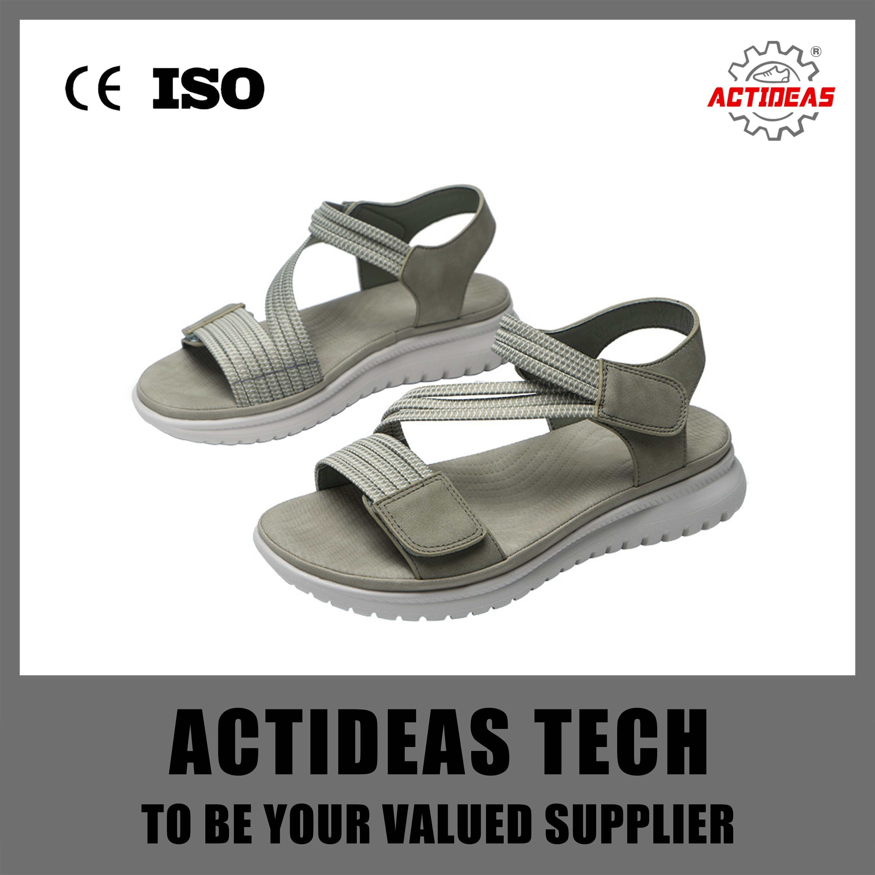 Wholesale Footwear Outdoor Fashion Men and Women Casual Lightweight Leather Sandal Shoes