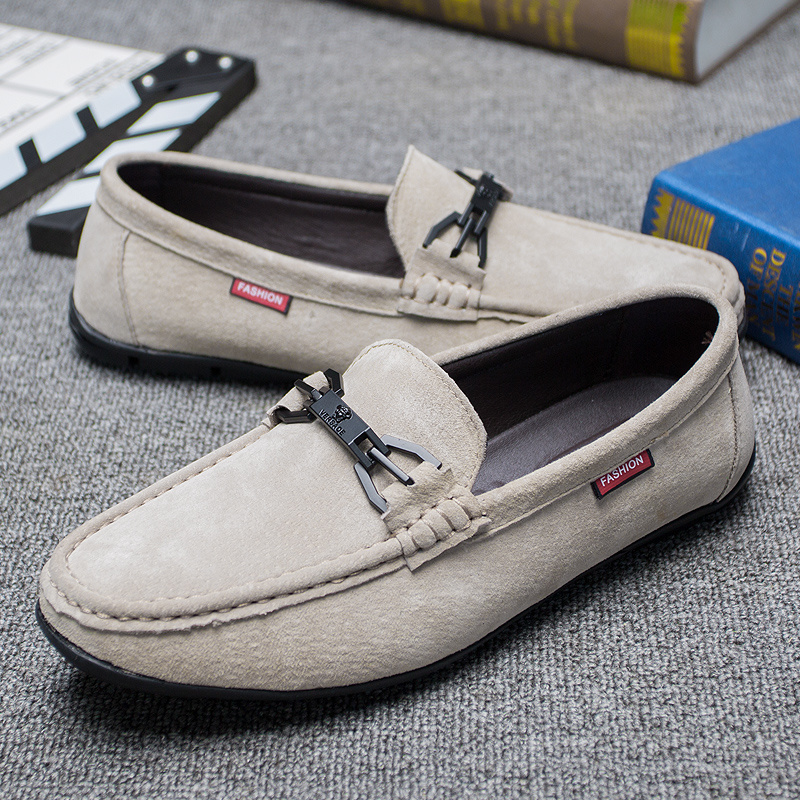 2021 Popular Cow Loafers Leather Men Shoes, Fashion Square Toe Casual Shoes for Men
