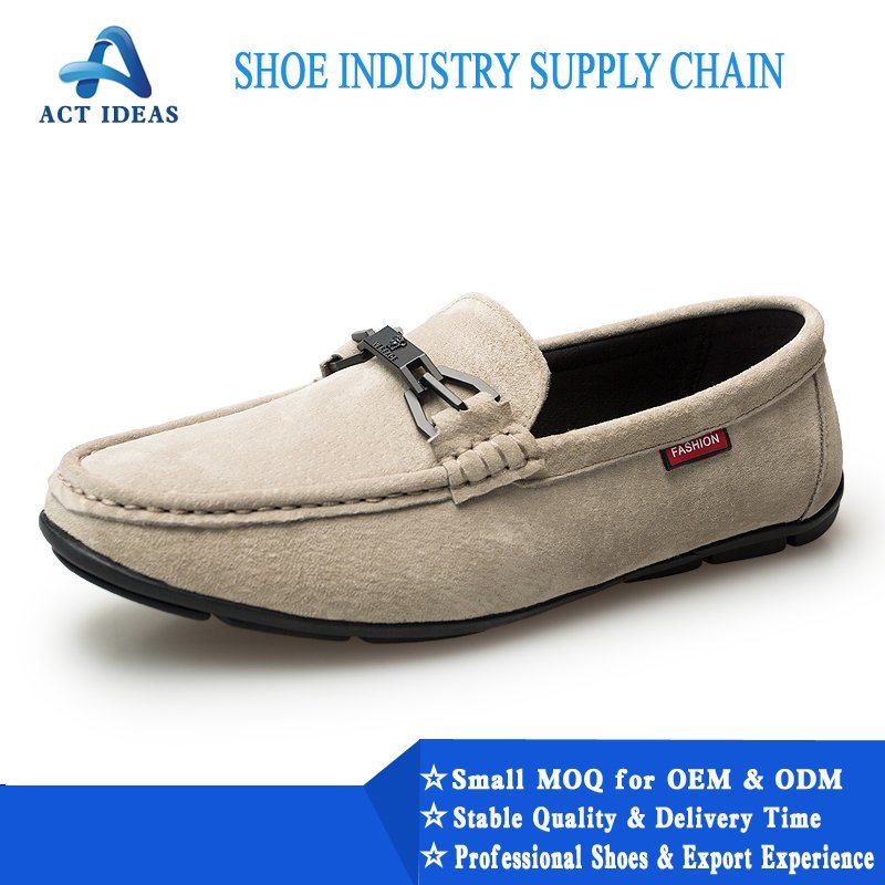 2021 Popular Cow Loafers Leather Men Shoes, Fashion Square Toe Casual Shoes for Men