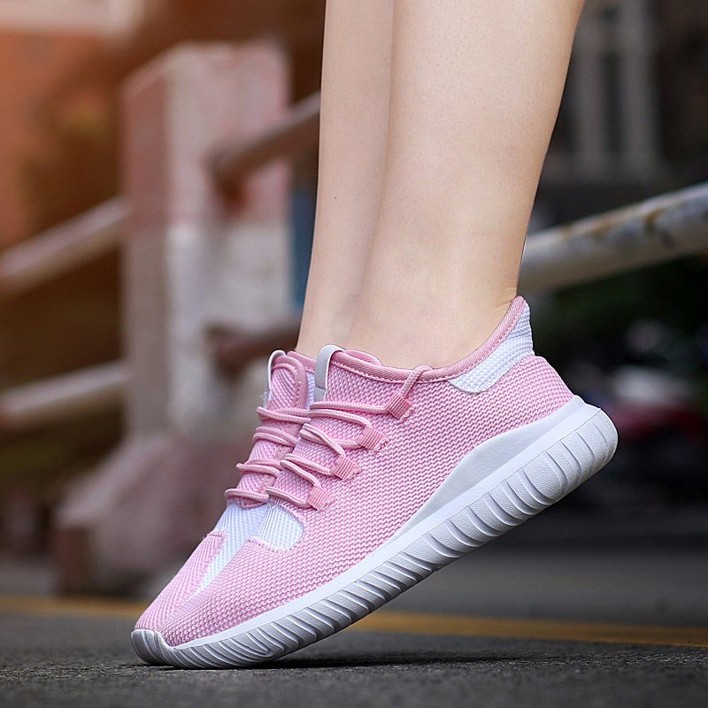 2019 New Fashion Soft Elastic Sport Running Shoes Casual Cool Women Shoes and Breathable