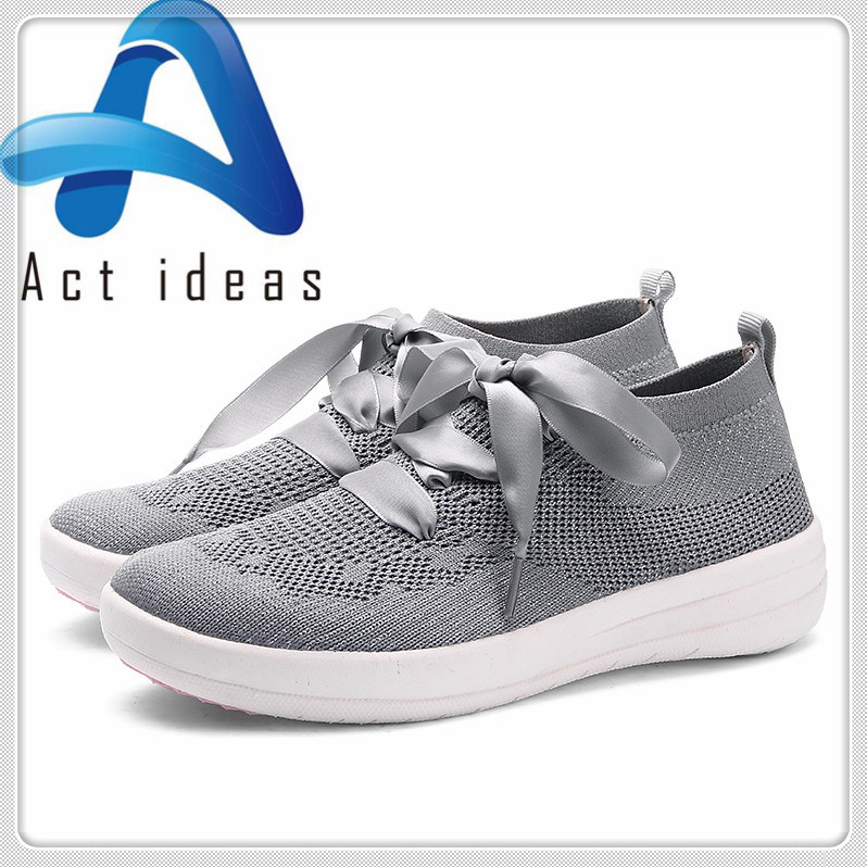 Fashion Style Wholesale Fly Knit Sport Shoes for Women