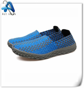 Summer Woman Casual Shoes Knit Elastic Shoes Handmade Woven Shoes