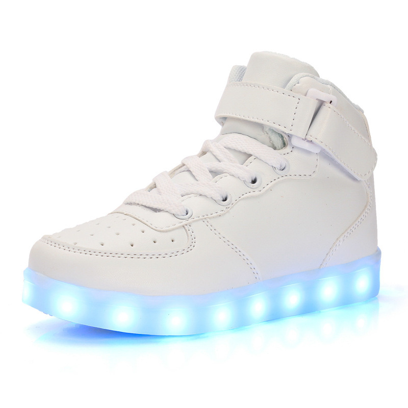 Wholesale Colorful Recharge LED Sports Running Shoes for Kids