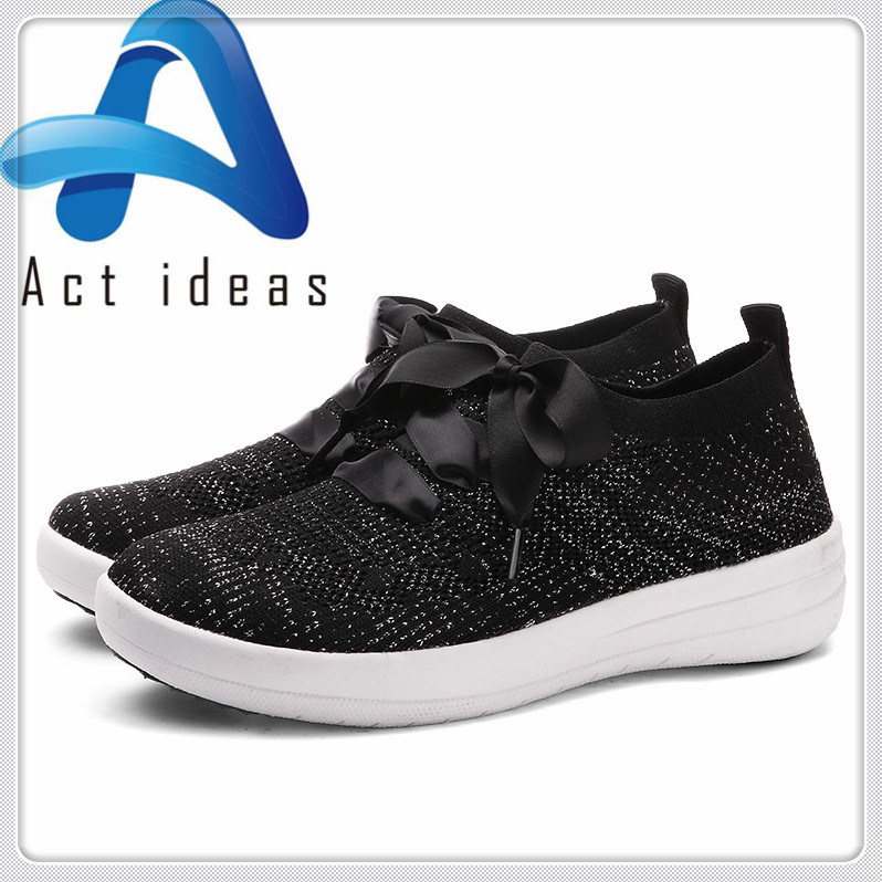 Fashion Style Wholesale Fly Knit Sport Shoes for Women