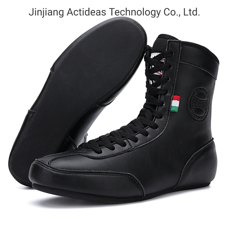 Top Quality Leather Men Shoes Wresting Shoes Boxing Shoes Training Shoes