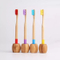Colorful Design Round Shape Handle Bamboo Family Toothbrush