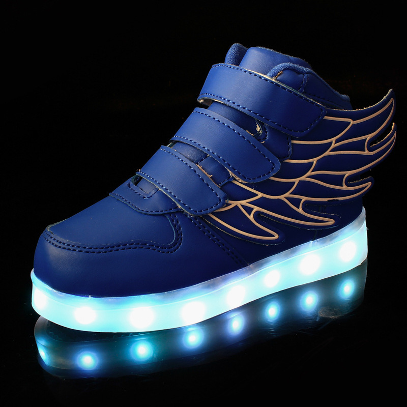 New Fashion LED Lights Shoes Sports Walking Shoes for Kids