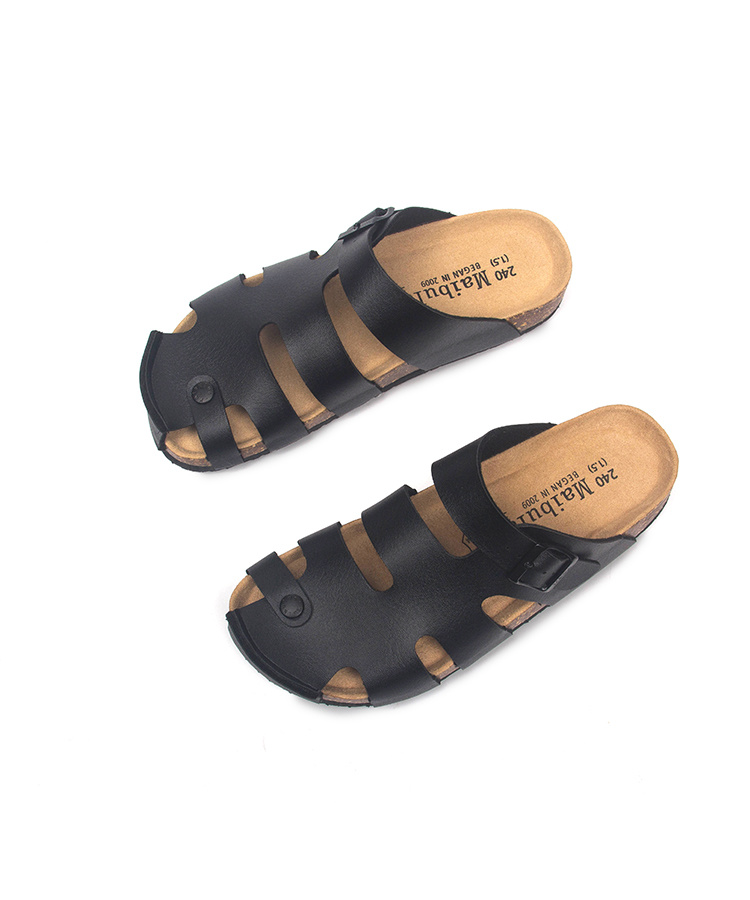 Comfortable Composite Toe High Quality Two Strap Cork Slippers