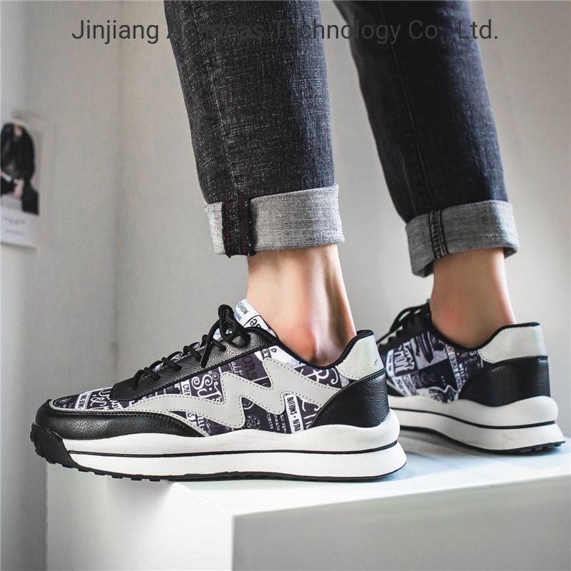 2021 Popular Fashion Design Flyknit Breathable Men Sports Shoes