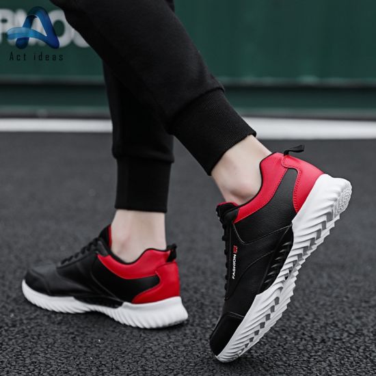 Factory Price Youth Light Weight Soft Sole Male Sports Shoes