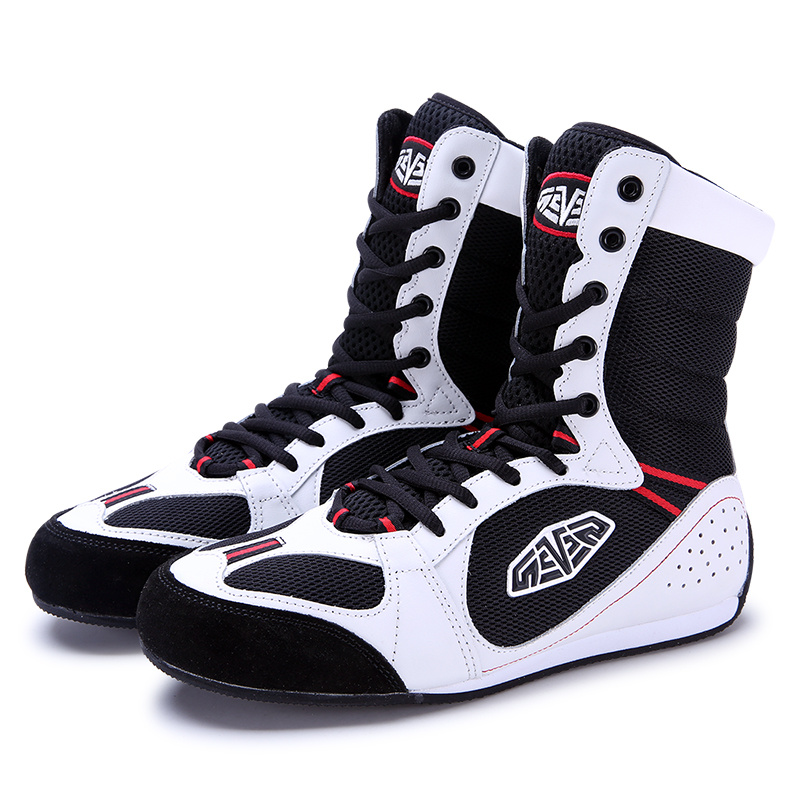 High Quality Leather Men Professional Boxing Shoes Wrestling Shoes