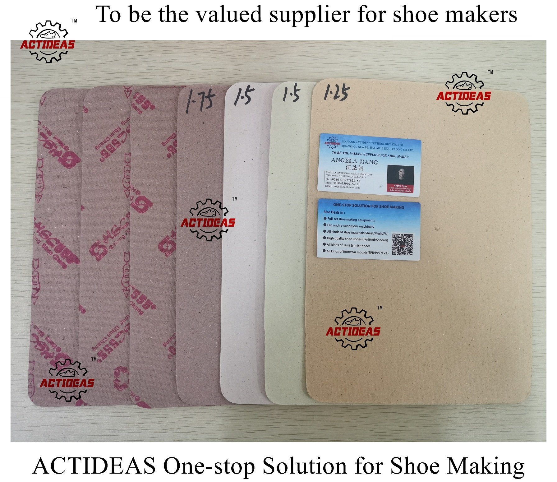 Cheap Price Custom Order Stripe Insole Board for Shoe Insole Making Eco Friendly