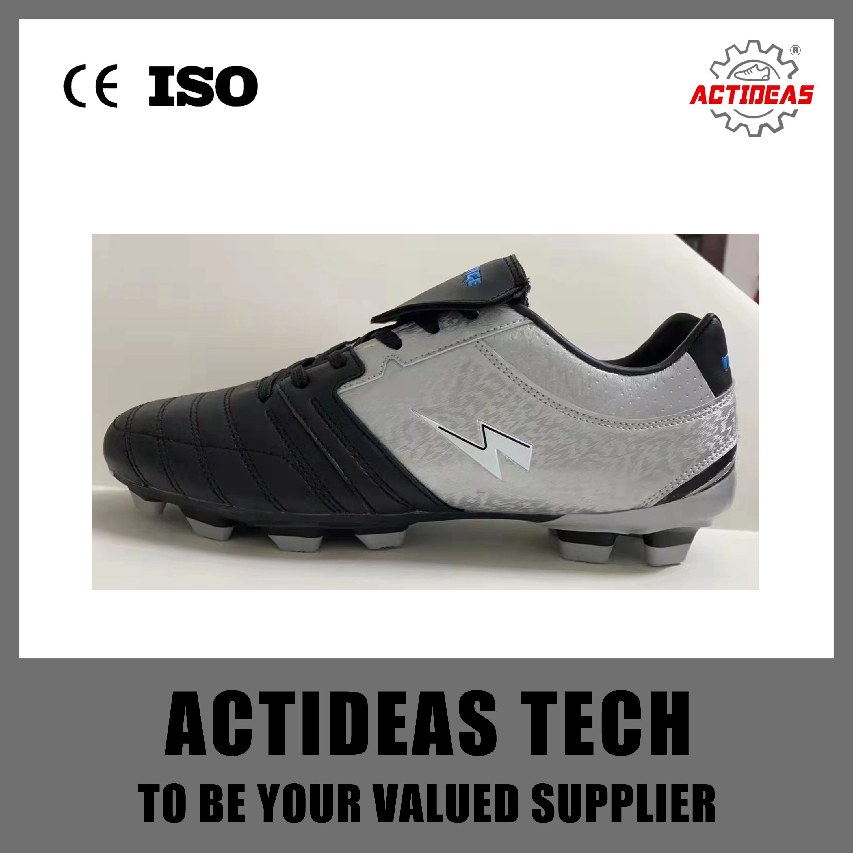 Durable in Use Cleats Soft Ground Shoes Futzal Sports Shoe for Soccer