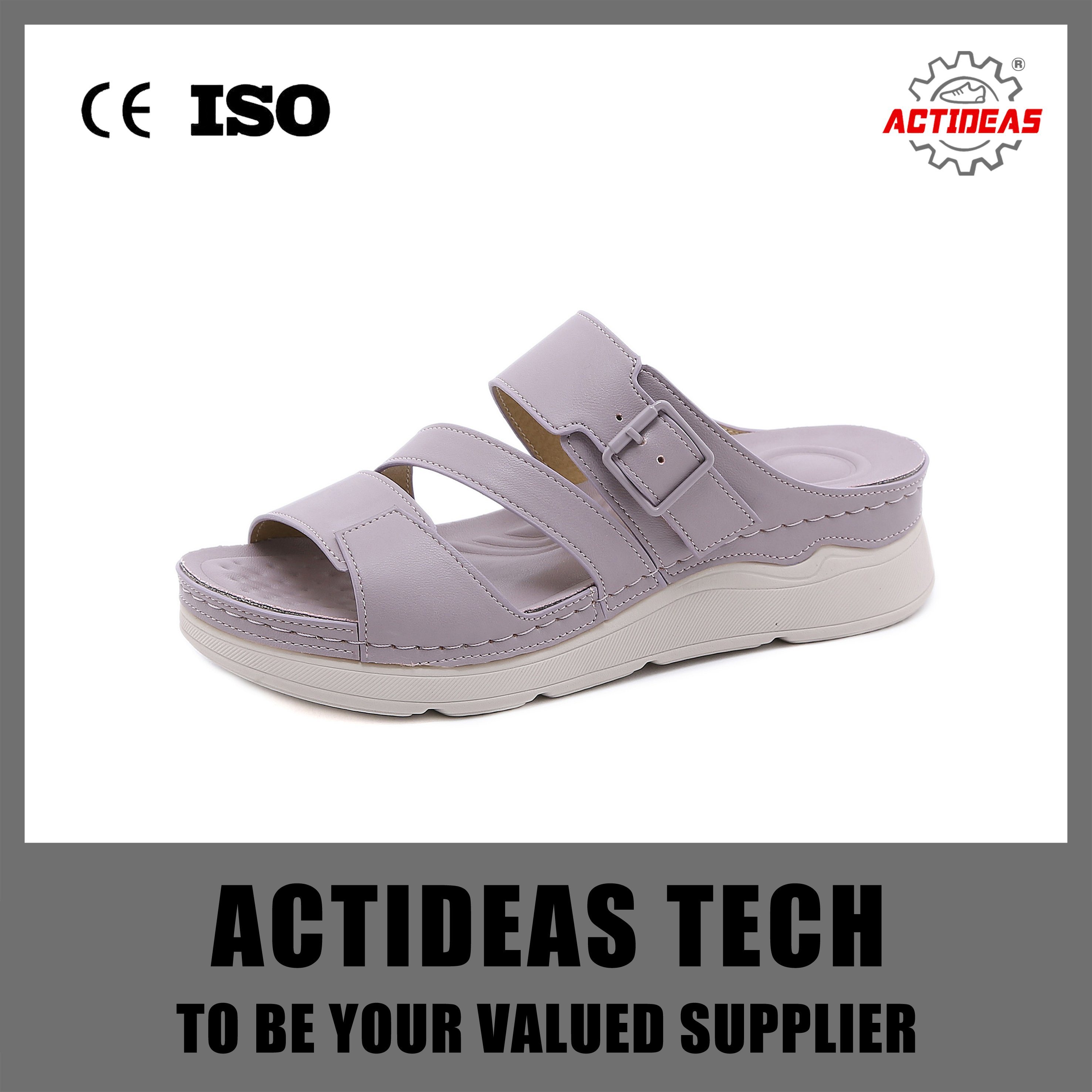 Wholesale Footwear High Quality Casual Lightweight Leather Sandal