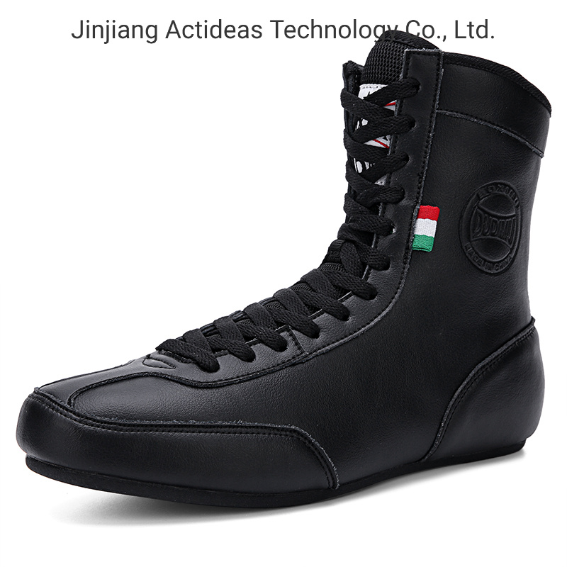Top Quality Leather Men Shoes Wresting Shoes Boxing Shoes Training Shoes