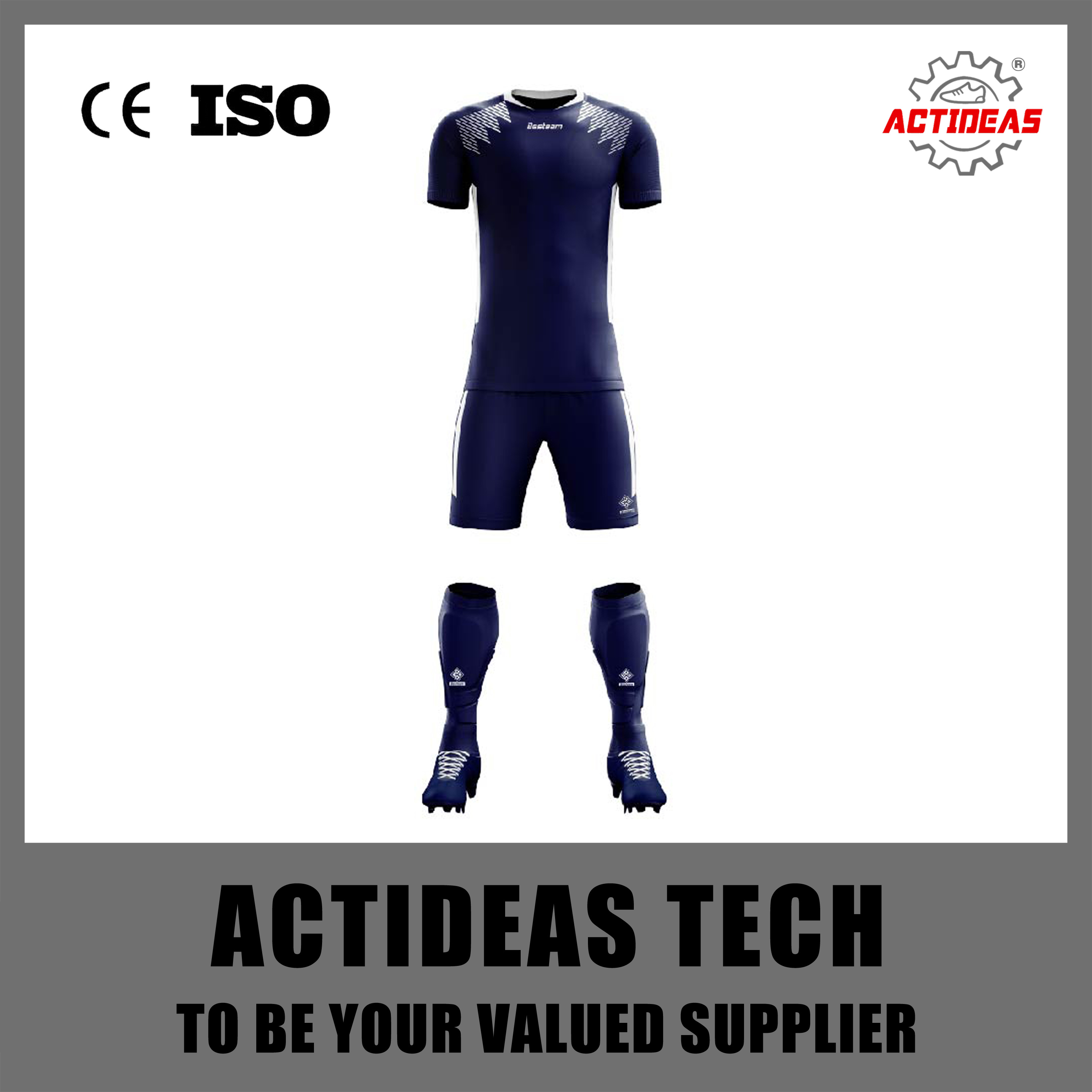 Customize High Quality Team Wear Unisex Wholesale Sublimation Soccer Football Jersey Uniform Wear
